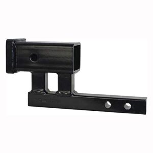MaxxHaul 80875 1-1/4" to 2" Hitch Adapter With 4" Rise and 3-3/8" Drop - For Class I and Class II Receivers