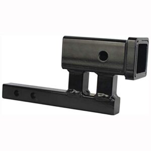 MaxxHaul 80875 1-1/4" to 2" Hitch Adapter With 4" Rise and 3-3/8" Drop - For Class I and Class II Receivers
