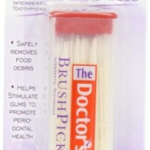 The Doctor's BrushPicks Interdental Toothpicks, 120 count. (Pack of 8)