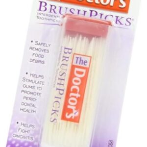 The Doctor's BrushPicks Interdental Toothpicks, 120 count. (Pack of 8)