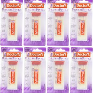 The Doctor's BrushPicks Interdental Toothpicks, 120 count. (Pack of 8)