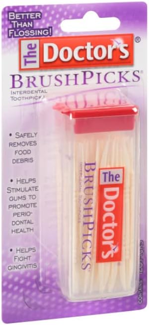 The Doctor's BrushPicks Interdental Toothpicks, 120 count. (Pack of 8)