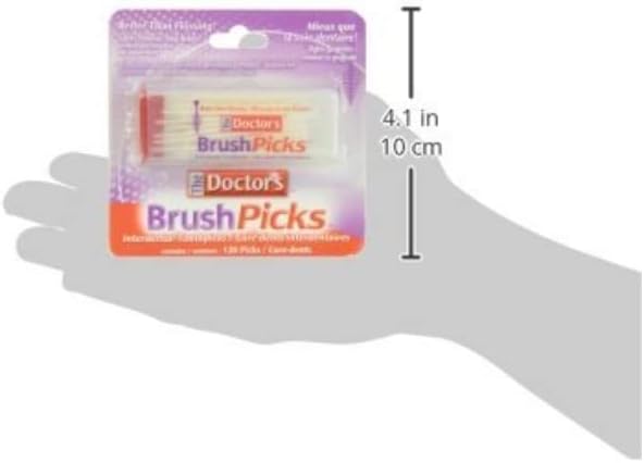 The Doctor's BrushPicks Interdental Toothpicks, 120 count. (Pack of 8)