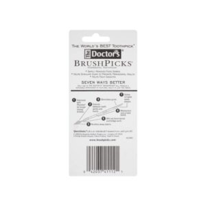 The Doctor's BrushPicks Interdental Toothpicks, 120 count. (Pack of 8)