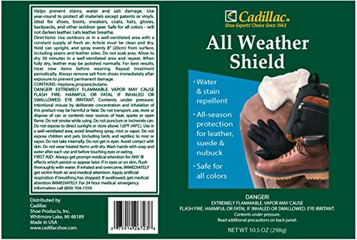 Cadillac All Weather Shield - Leather and Fabric Protector Spray 10.5 oz