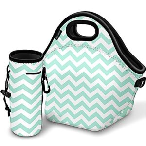 kaptron lunch bag, thick insulated lunch tote lunch box bag with shoulder straps - cover for adults, women, girls - suitable for travel, picnic, office