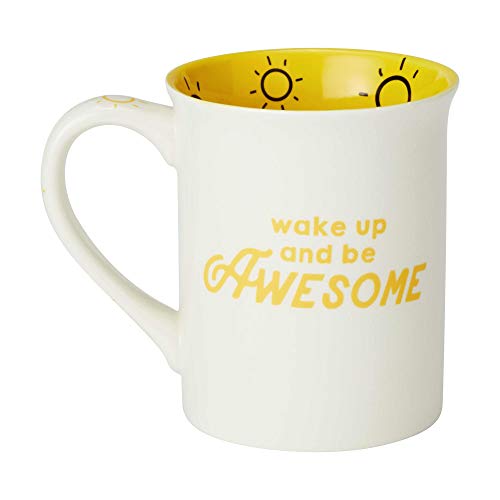 Enesco Our Name is Mud “Cup of Sunshine, 16 oz. Stoneware Mug, 1 Count (Pack of 1), Yellow