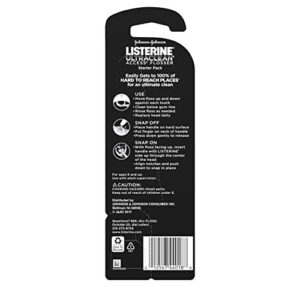 Listerine Ultraclean Access Flosser + 8 Refill Dental Flosser Heads, Oral Care and Hygiene (Pack of 2)