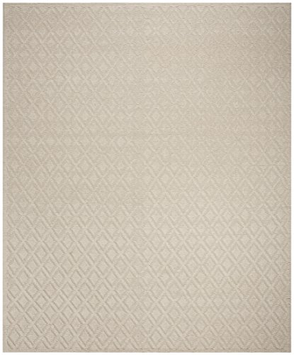 SAFAVIEH Vermont Collection Area Rug - 8' x 10', Ivory, Handmade Wool, Ideal for High Traffic Areas in Living Room, Bedroom (VRM304A)