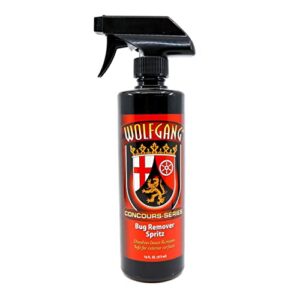 wolfgang bug remover spritz, enzyme-based automotive bug remover for all paint types & colors, for exterior surfaces only (1, 16 fl)
