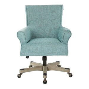 OSP Home Furnishings Megan Office Chair, Turquoise