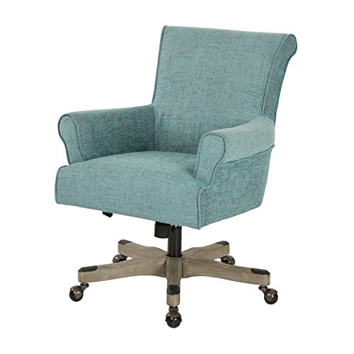 OSP Home Furnishings Megan Office Chair, Turquoise