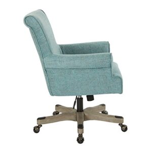 OSP Home Furnishings Megan Office Chair, Turquoise