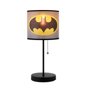 Warner Brothers Batman Stick Lamp, Metal, Gray