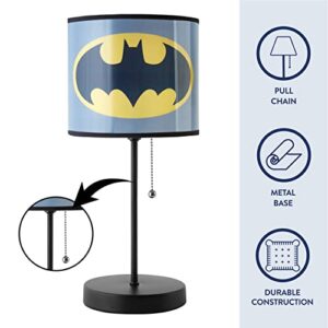 Warner Brothers Batman Stick Lamp, Metal, Gray