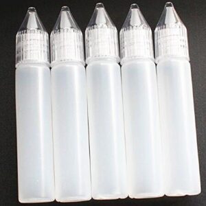 10pcs pen shape pe plastic dropper bottle,liquid bottle with crystal cap (15ml)