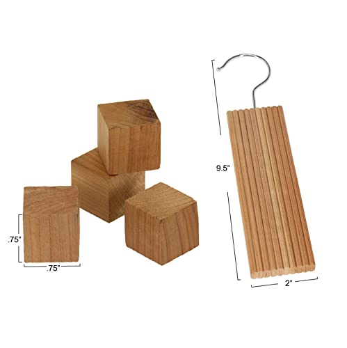 Household Essentials 35780-1 Cedar Hang Up Set, Brown