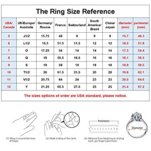 iGEM 925 Sterling Silver Princess Cut Rainbow Mystic Topaz Ring Wedding Band (6)