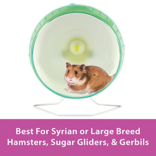 Kaytee Silent Spinner Wheel For Pet Syrian or Large Breed Hamsters, Sugar Gliders and Gerbils, Large 10 Inch