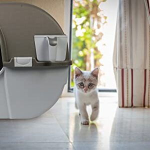 Omega Paw NRA15 Self Cleaning Litter Box Regular Size,Grey