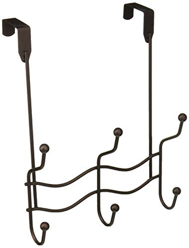 Inspired Living by Mesa Inspired Living Hanger 6 Hooks Organizer in Oil Rubbed Bronze Elegant Home Collection OVER THE OVER THE DOOR,