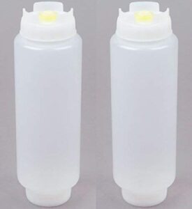 fifo sauce squeeze bottle colour: white. capacity: 591ml (20oz) — pack of 2
