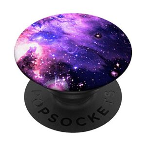 purple pink space stars - starry galaxy - outer space popsockets popgrip: swappable grip for phones & tablets