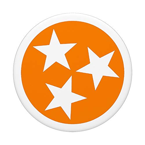 Orange and White State of Tennessee Flag PopSockets PopGrip: Swappable Grip for Phones & Tablets