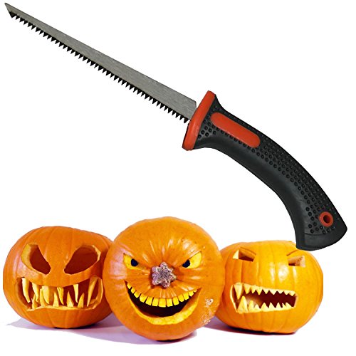 Keyfit Tools PROFESSIONAL Pumpkin Carving Knife Adult Use Only Extra Sharp Heat Treated Blue Steel Blade Halloween Jack O' Lantern Gourd Fruit Carver Knife