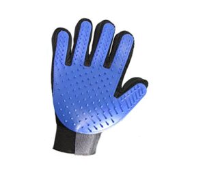 pet hair remover glove - right hand gentle pet grooming mitt for dogs and cats by prime pet