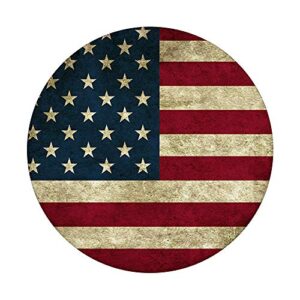 USA American Flag Vintage Independence 4th Of July Gift PopSockets PopGrip: Swappable Grip for Phones & Tablets