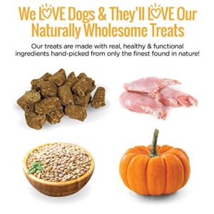 Smart Cookie All Natural Dog Treats - Rabbit & Pumpkin - Training Treats for Dogs & Puppies with Allergies, Sensitive Stomachs - Soft Dog Treats, Grain Free, Chewy, Human-Grade, Made in USA - 5oz Bag