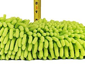 Kleen Freak Car Washing Drying Towel Large Microfiber Gold (24 in. x 36 in.) Plus Car Wash Microfiber Chenille Mitt Large Lime Green (10 in. x 8 in.) Detailing Quality