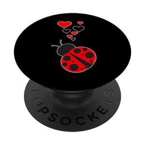 cute ladybug hearts - i love ladybugs ok? popsockets popgrip: swappable grip for phones & tablets