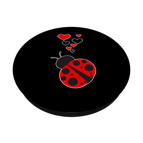 Cute Ladybug Hearts - I Love Ladybugs OK? PopSockets PopGrip: Swappable Grip for Phones & Tablets