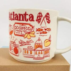 Starbucks Atlanta Coffee Mug Been There Series Across The Globe Collection