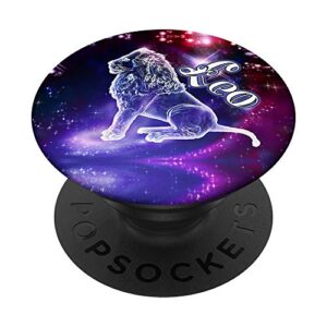 leo awesome zodiac gift popsockets popgrip: swappable grip for phones & tablets