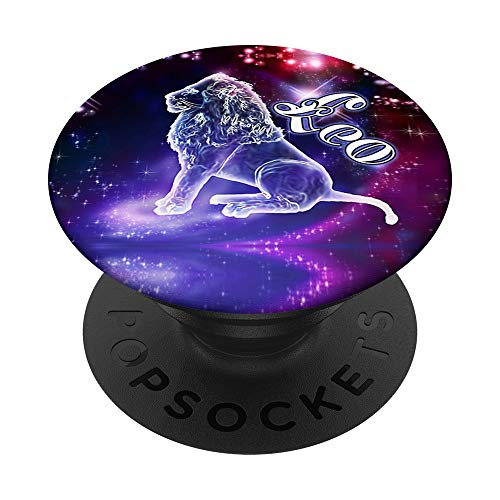 Leo Awesome Zodiac Gift PopSockets PopGrip: Swappable Grip for Phones & Tablets