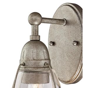 Westinghouse Lighting 6351000 North Shore One-Light Indoor, Weathered Steel Finish with Clear Seeded Glass Wall Fixture