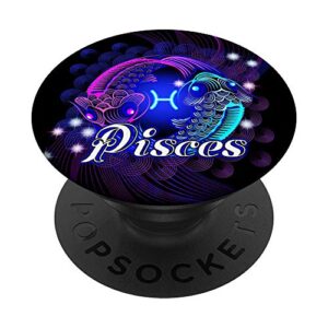 pisces awesome zodiac gift popsockets popgrip: swappable grip for phones & tablets