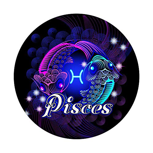 Pisces Awesome Zodiac Gift PopSockets PopGrip: Swappable Grip for Phones & Tablets