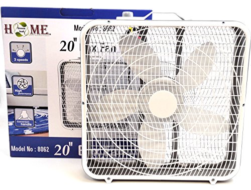 UW UNIWARE THE NAME YOU TRUST 8062 Portable 3 speed box floor fan 20 Inches, quiet operation,125v