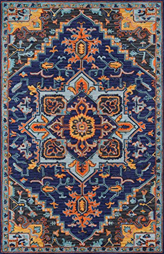 Momeni Ibiza Wool Area Rug 2' X 3' Navy