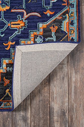 Momeni Ibiza Wool Area Rug 2' X 3' Navy