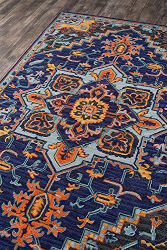 Momeni Ibiza Wool Area Rug 2' X 3' Navy