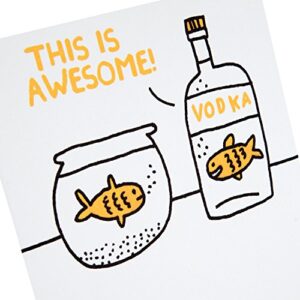 Hallmark Shoebox Funny Birthday Card (Vodka Goldfish)