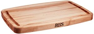 john boos block cb1050-1m2014150 maple wood oval cutting board with juice groove, 20 inches x 14 inches x 1.5 inches, 12 pounds