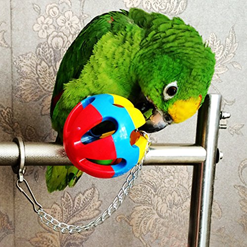 BWOGUE Bird Swing Toys with Bells Pet Parrot Cage Hammock Hanging Toy Perch for Budgie Love Birds Conures Small Parakeet Finches Cockatiels (5 Pack)