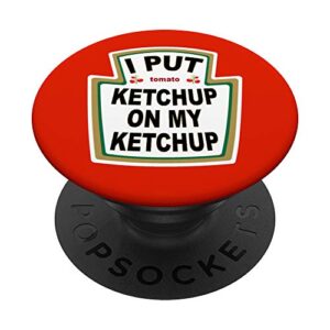 ketchup cute red popsockets popgrip: swappable grip for phones & tablets