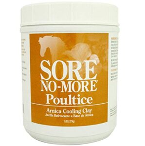 equilite sore no-more cooling clay poultice for horses, 5lbs